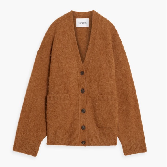 RE/DONEOversized Alpaca-blend Cardigan